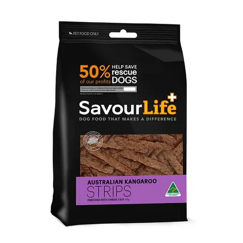 SavourLife Kangaroo Strips (165g) - Home Alone Dog Toys