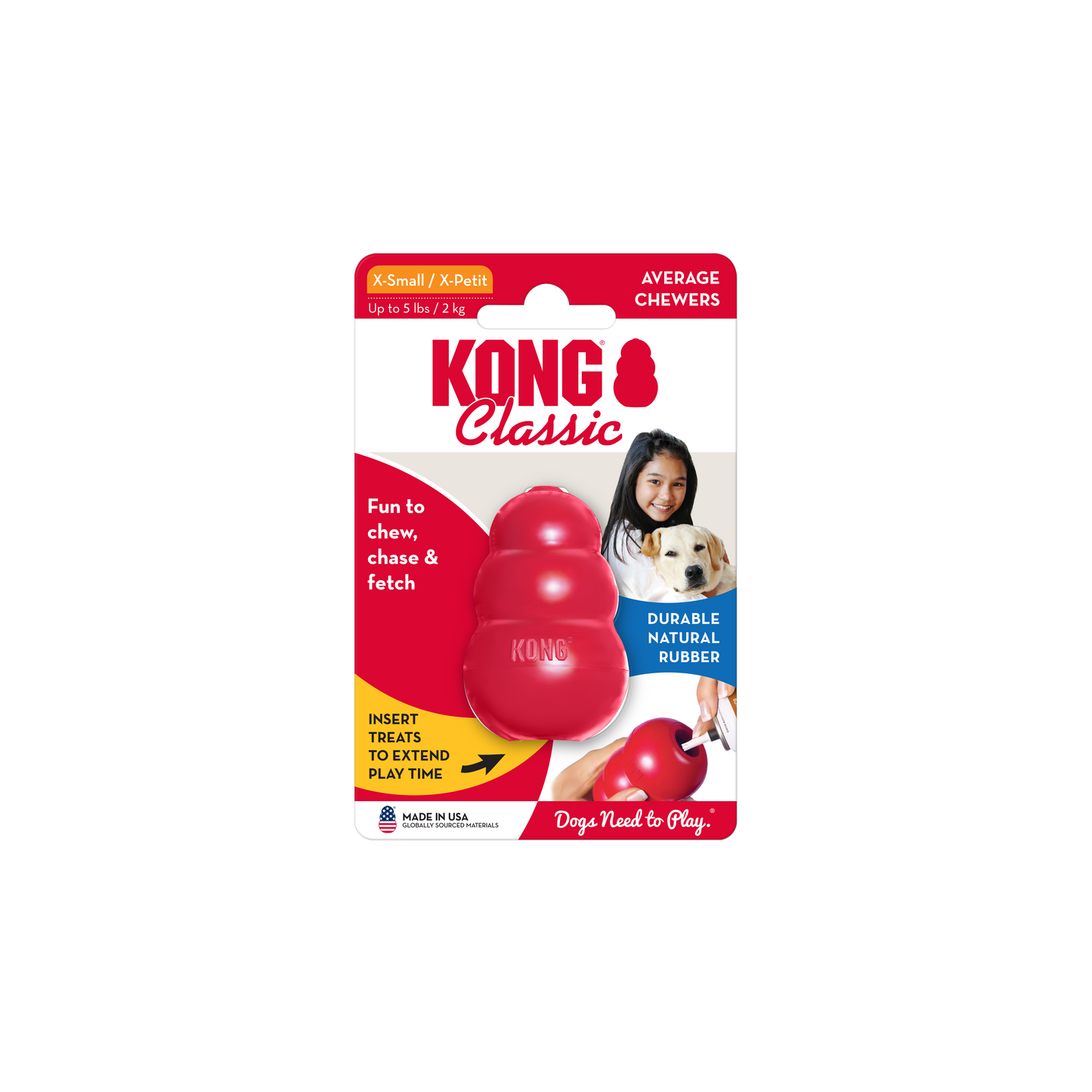 Kong Classic Red Dog Toy, durable rubber chew toy designed to entertain and soothe dogs, perfect for treat stuffing and freezing.