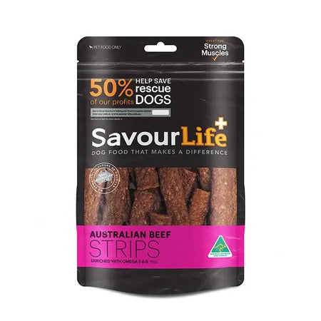 SAavour Life Beef Strip dog treats