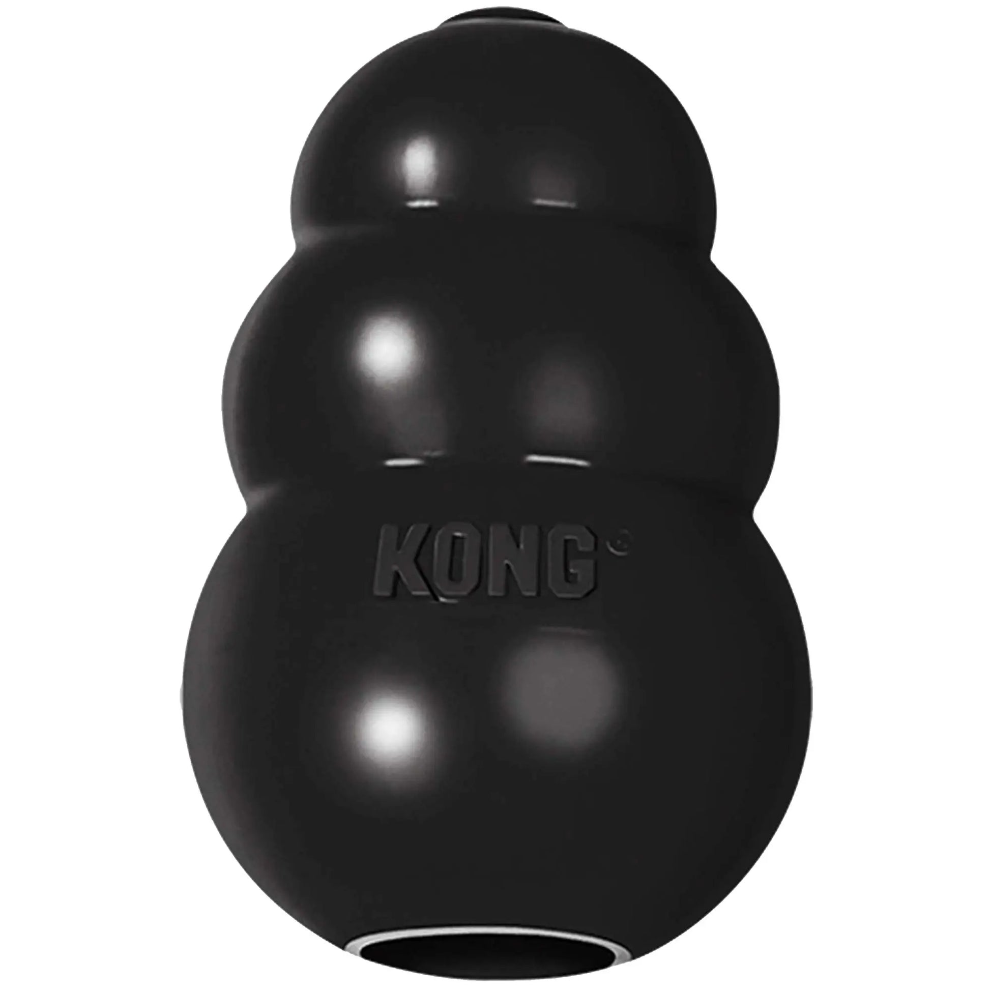 Kong Extreme, extremely durable rubber chew toy designed to entertain and soothe dogs, perfect for treat stuffing and freezing. 