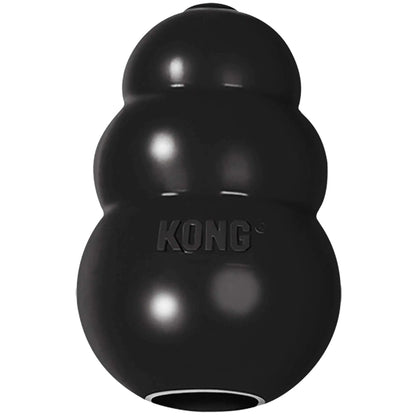 Kong Extreme, extremely durable rubber chew toy designed to entertain and soothe dogs, perfect for treat stuffing and freezing. 