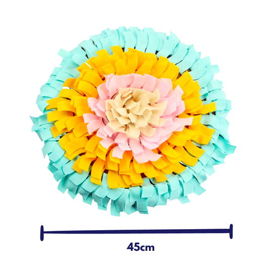 Medium size dog snuffle mat blue